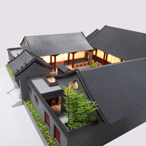 匠心营造 中式合院古建筑沙盘模型的设计与制作探析