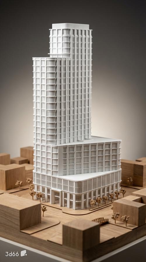 城市之巅的微缩诗篇 现代高层建筑模型的造梦美学