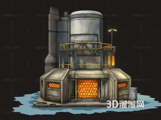 卡通与科幻的碰撞 3D模型构建的现代建筑奇想